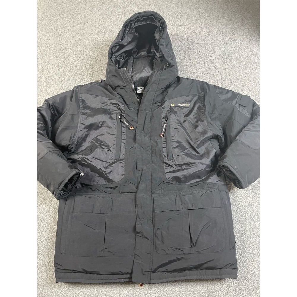 Akademiks boys 14/16 Black Winter Parka Coat L Casual‎ Mid-Length